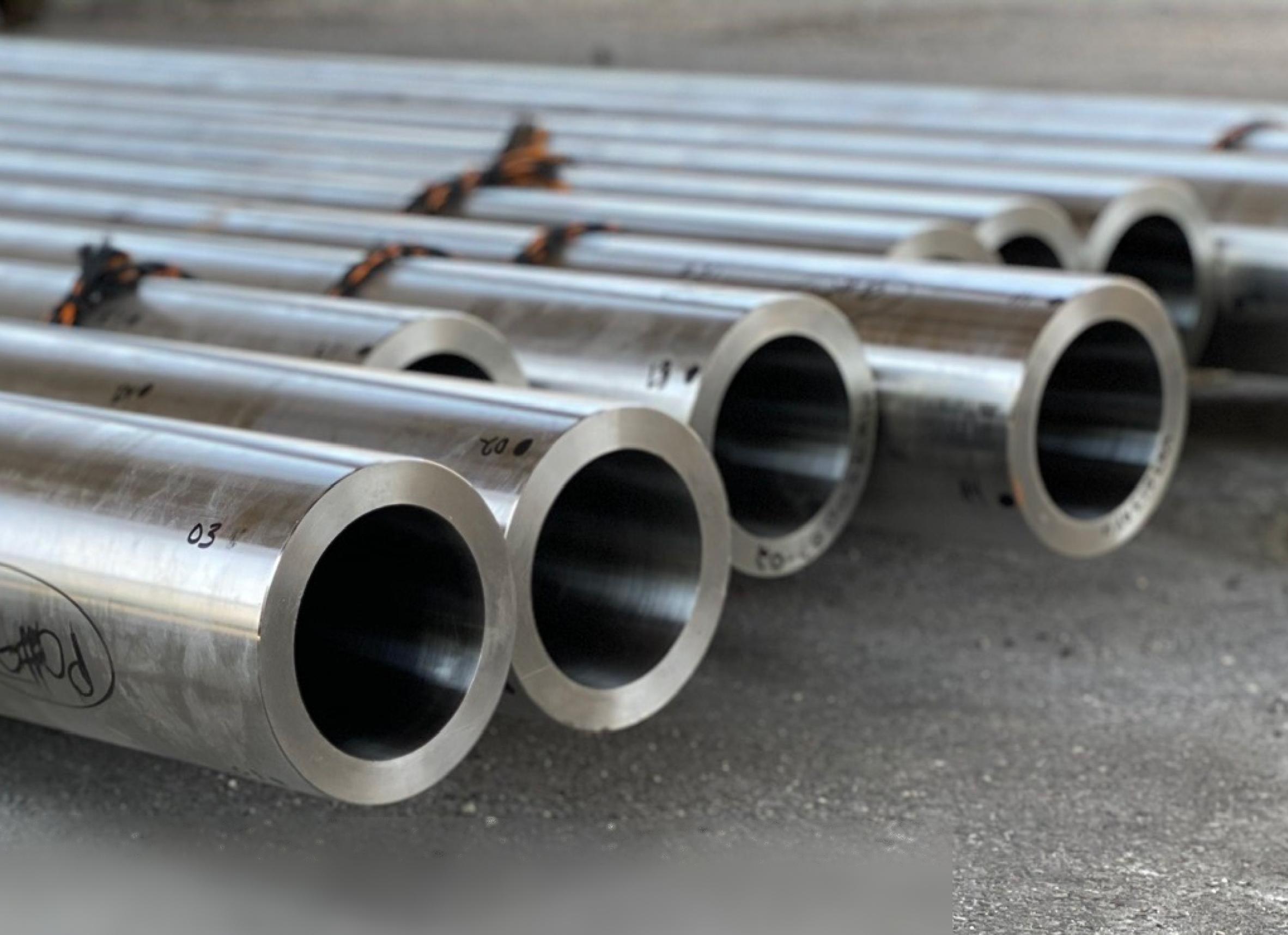 Pipes laying on the ground